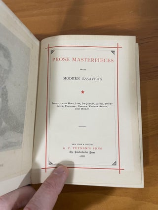 Prose Masterpieces from Modern Essayists