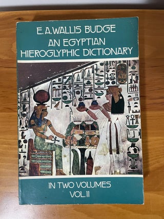 An Egyptian Hieroglyphic Dictionary