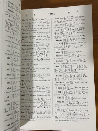 An Egyptian Hieroglyphic Dictionary