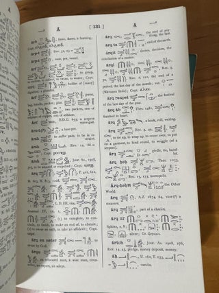 An Egyptian Hieroglyphic Dictionary