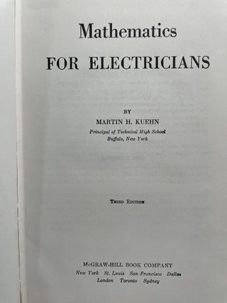 Mathematics for Electricians