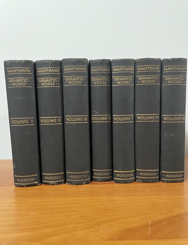Item #4271 Dramatic Works. Gerhart Hauptmann.