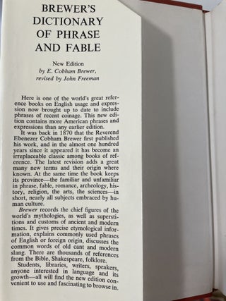 Brewer's Dictionary of Phrase and Fable