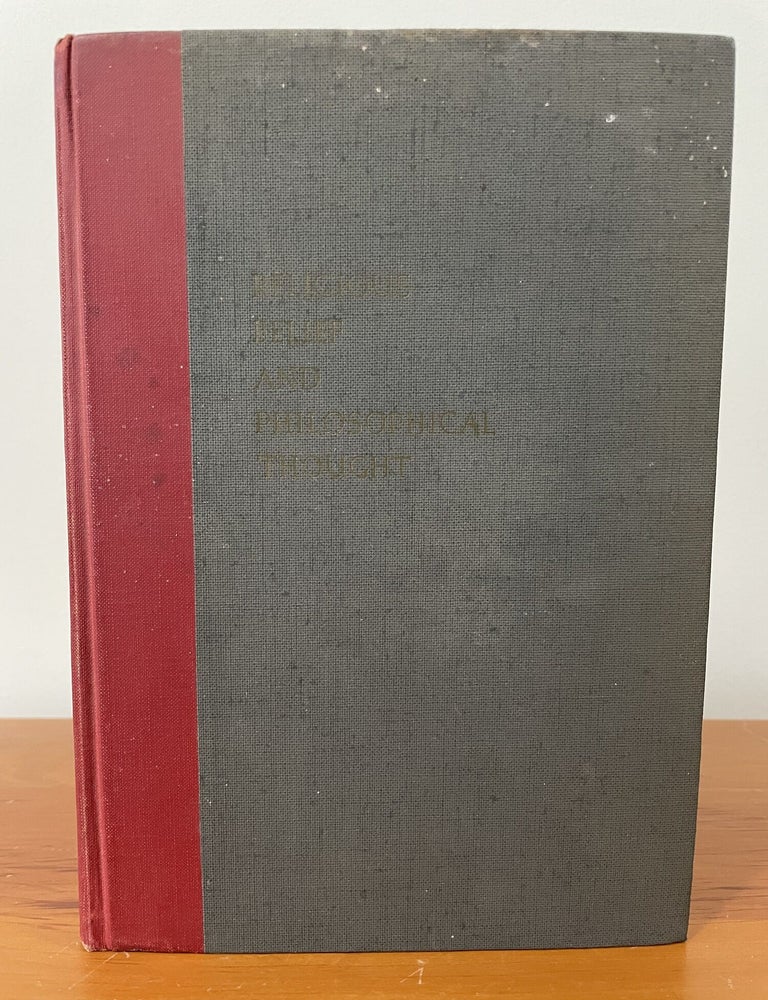 Item #5542 Religious Belief and Philosophical Thought. William P. Alston.