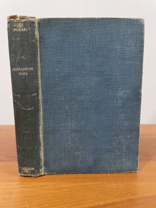 Poems of Alexander Pope
