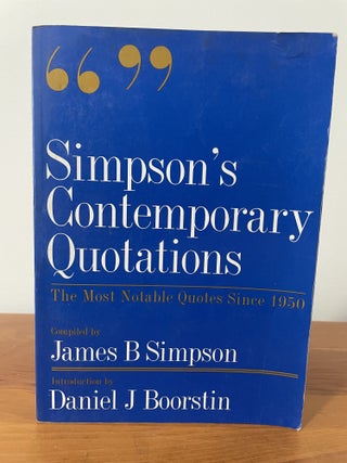 Simpson's Contemporary Quotations