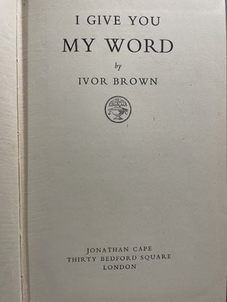 I Give You My Word
