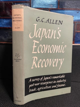 Item #591 Japan's Economic Recovery. G. C. Allen