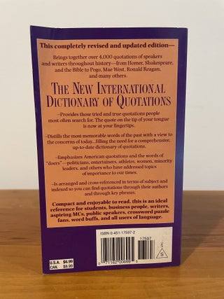 The New International Dictionary of Quotations