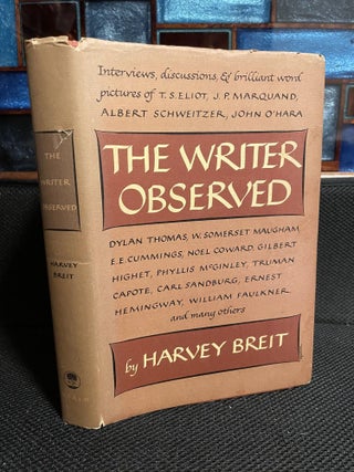 Item #681 The Writer Observed [association copy]. Harvey Breit